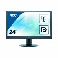 AOC E2460PQ Wit - 24 inch - 1920x1080 - DP - DVI - VGA - Wit AOC E2460PQ Wit - 24 inch - 1920x1080 - DP - DVI - VGA - Wit