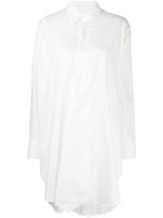 Yohji Yamamoto chemise en coton à coupe oversize - Blanc