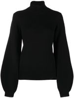 Chloé pull en cachemire à col roulé - Noir