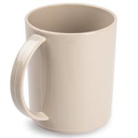 Plasticforte onbreekbare Drinkbekers - kunststof - 350 ml - taupe - kinderen - camping