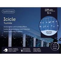 Lumineo IJspegel verlichting - 119 led lampjes - koel wit - 500 cm - 8 knipperfuncties