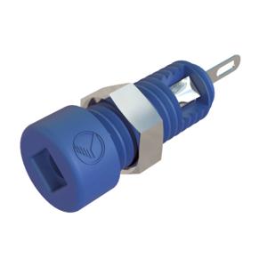 SKS Hirschmann MBI 1 Miniatuur-laboratoriumconnector Bus, inbouw verticaal Stift-Ø: 2 mm Blauw 1 stuk(s)