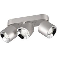 LED Plafondlamp 3-lichts Rond - Mat Nikkel - GU10 Fitting - Metaal