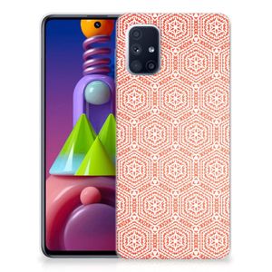 Samsung Galaxy M51 TPU bumper Pattern Orange