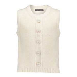 Frankie & Liberty Meisjes gilet gebreid - Kara - Zand