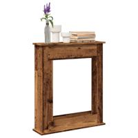 Haardombouw 75x20x87,5 cm bewerkt hout oud houtkleurig Haardombouw 75x20x87,5 cm bewerkt hout oud houtkleurig
