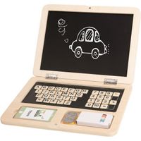 Tooky toy Educatief Houten Speelgoed Laptop 58-delig - thumbnail