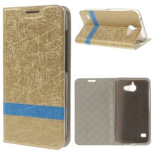 Huawei Ascend Y550 Hoesje Goud (boek)