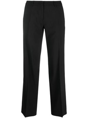 Boglioli pantalon en laine vierge à taille mi-haute - Noir