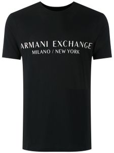 Armani Exchange t-shirt à logo imprimé - Bleu