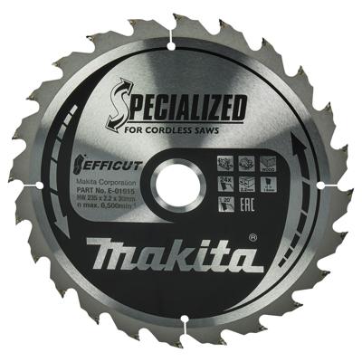 Makita Cirkelzaagblad voor Hout | Efficut | Ø 235mm Asgat 30mm 24T - E-01915