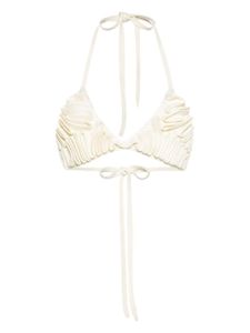 Cult Gaia haut de bikini Carita en crochet - Blanc