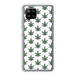 Weed: Samsung Galaxy A42 5G Transparant Hoesje