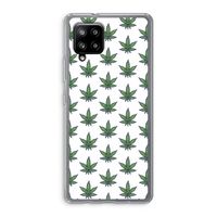 Weed: Samsung Galaxy A42 5G Transparant Hoesje