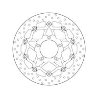 BREMBO Serie Oro remschijf, remschijven voor de moto, zwevend 78B40889