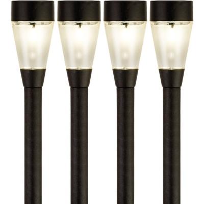 Lumineo Jive solar verlichting - 4x - buitenlamp/tuinlamp - LED - 32 cm