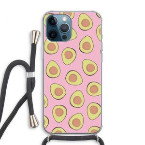 Dancing avocados: iPhone 12 Pro Max Transparant Hoesje met koord