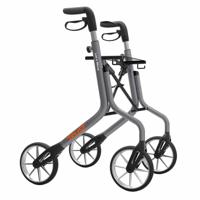 Rollator Let&apos;s Move (5,4 kg) | TrustCare | Lichtgewicht rollator | Zonder remkabels | Kleur: Grijs | TCLMO202