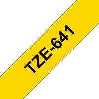 Huismerk Brother TZe-641 Labeltape 18mm Zwart op Geel - thumbnail