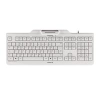 CHERRY KC 1000 SC toetsenbord Universeel USB AZERTY Belgisch Wit