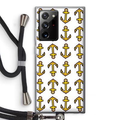 Musketon Anchor: Samsung Galaxy Note 20 Ultra / Note 20 Ultra 5G Transparant Hoesje met koord
