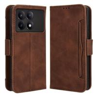 Xiaomi Redmi K70/K70 Pro/Poco F6 Pro Cardholder Series Portemonnee Hoesje - Bruin