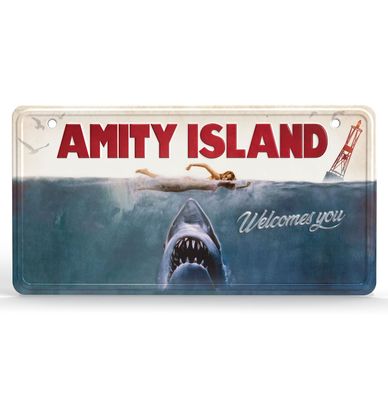 Jaws: Amity Island Metalen Bord