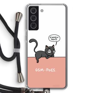 GSM poes: Samsung Galaxy S21 FE Transparant Hoesje met koord
