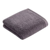 Vossen Vossen handdoek Vegan Life dunkelgrau 50x100