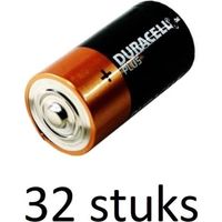 Duracell Plus alkaline C-batterijen - 32 stuks - thumbnail