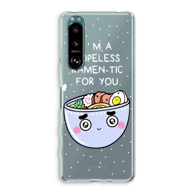 I'm A Hopeless Ramen-Tic For You: Sony Xperia 5 III Transparant Hoesje