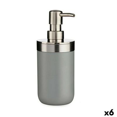 Zeepdispenser Berilo Grijs Plastic 350 ml 8 x 17 x 9 cm (6 Stuks)