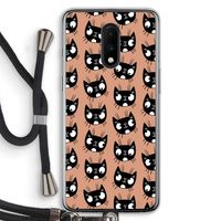 Kat: OnePlus 7 Transparant Hoesje met koord
