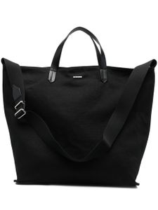 Jil Sander sac cabas à logo imprimé - Noir