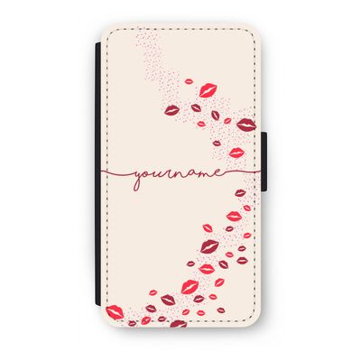 Kusjes: iPhone XS Flip Hoesje