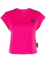 Plein Sport t-shirt à patch logo poitrine - Rose