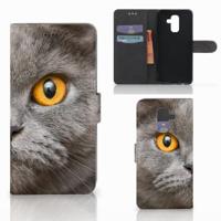 Telefoonhoesje | Met pasjeshouder | Samsung Galaxy A6 Plus 2018 Britse Korthaar
