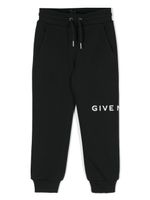 Givenchy Kids pantalon de jogging à logo imprimé - Noir - thumbnail