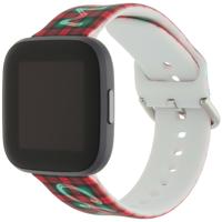 Fitbit Versa Print Sport Band - Kerst Geruiten
