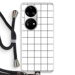 Rooster: Huawei P50 Pro Transparant Hoesje met koord