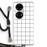 Rooster: Huawei P50 Pro Transparant Hoesje met koord