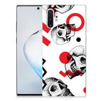 Silicone Back Case Samsung Galaxy Note 10 Plus Skull Red - thumbnail