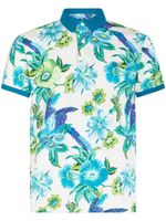 ETRO polo en coton à fleurs - Bleu - thumbnail