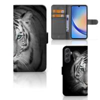 Samsung Galaxy A24 4G | Telefoonhoesje | Met pasjeshouder | Tijger
