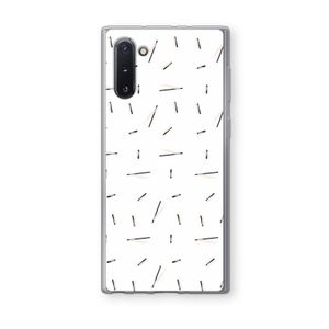 Hipster stripes: Samsung Galaxy Note 10 Transparant Hoesje