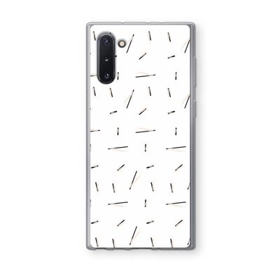 Hipster stripes: Samsung Galaxy Note 10 Transparant Hoesje