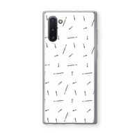Hipster stripes: Samsung Galaxy Note 10 Transparant Hoesje