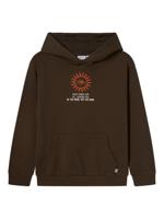 Name it winter hoodie jongens - bruin - NkmLanton