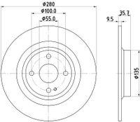 Remschijf PRO 8DD355133141