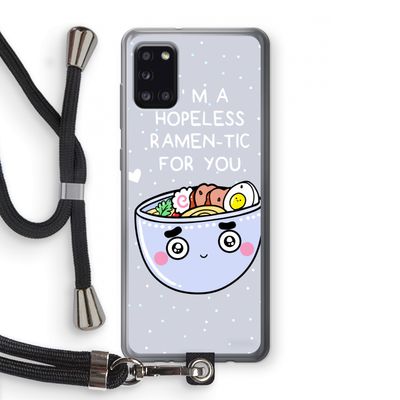 I'm A Hopeless Ramen-Tic For You: Samsung Galaxy A31 Transparant Hoesje met koord